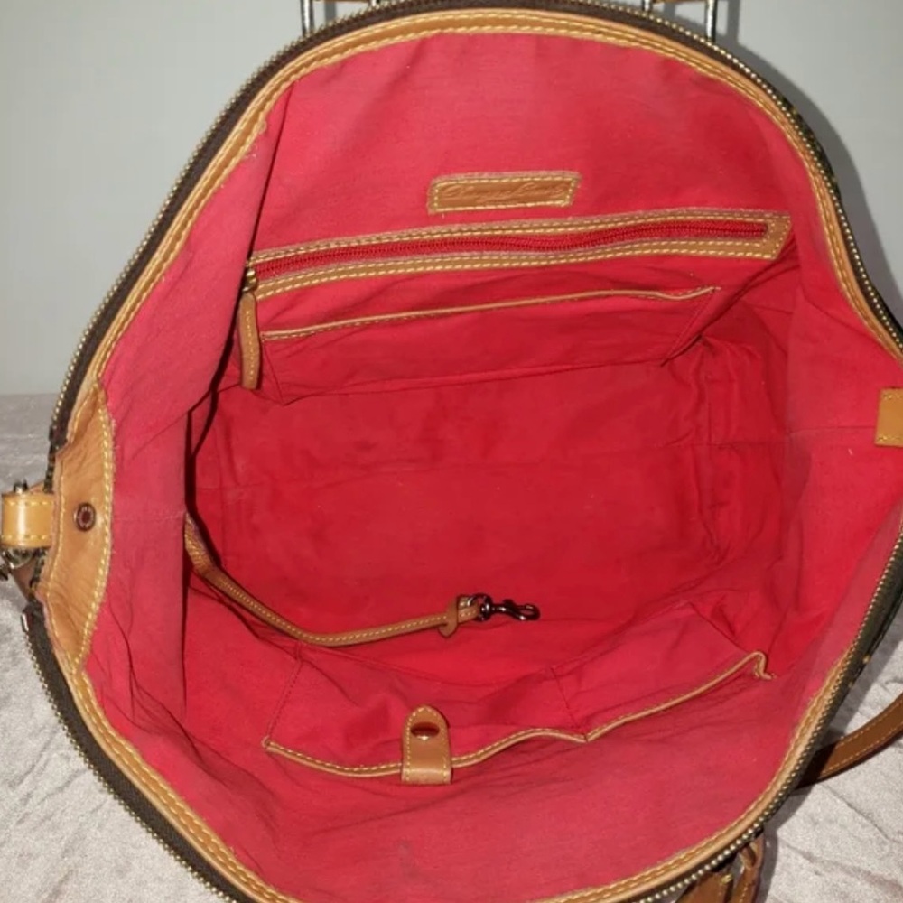 Dooney & Bourke 1975 Signature Vanessa Satchel with matching Wallet - Picture 8 of 14